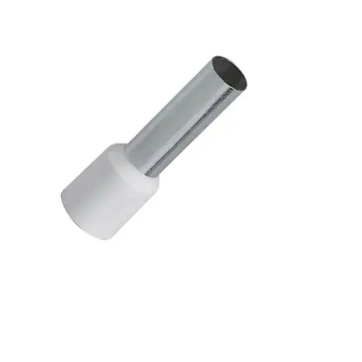 Terminal Tubular Ilhos Simples 0,5mm Branco c/ 100 und.