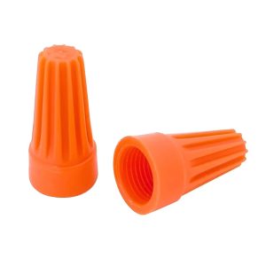 Conector de Torção Nylon 2x2,5mm² Laranja c/ 50 und.