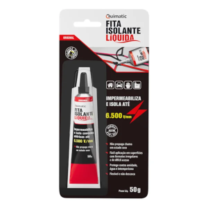 Fita Isolante Liquida Preta 50G Bisnaga - Quimatic